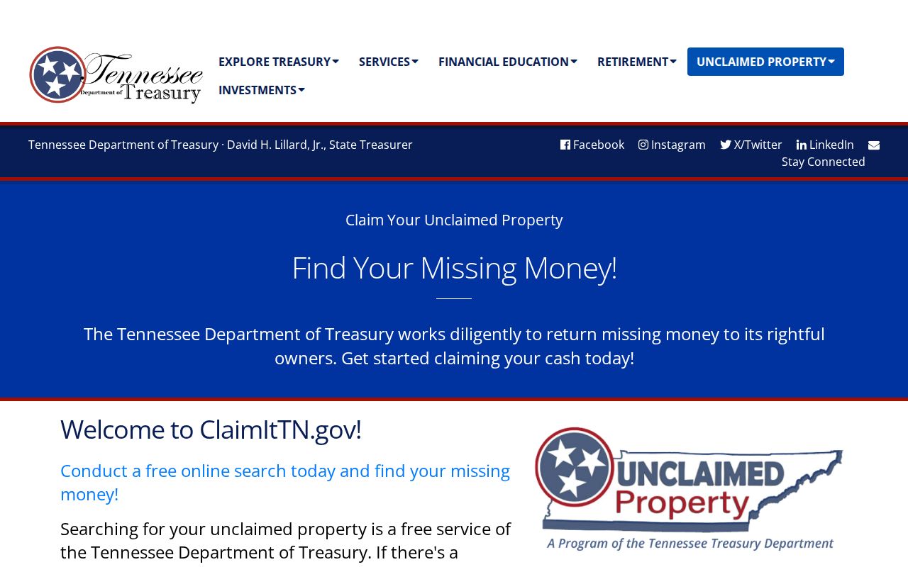 East Ridge residents directory Tennessee ClaimItTN unclaimed property search