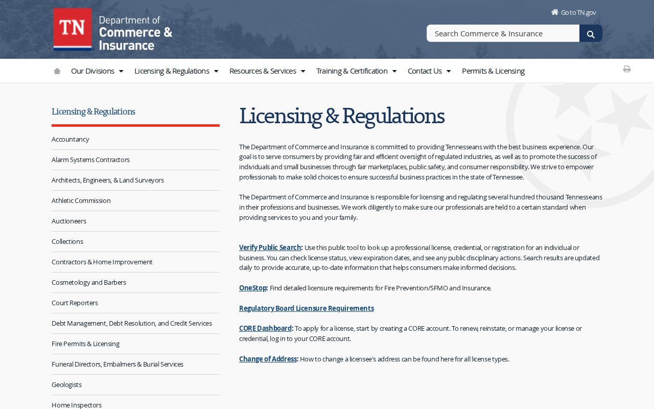 East Ridge residents directory Tennessee license verification hub