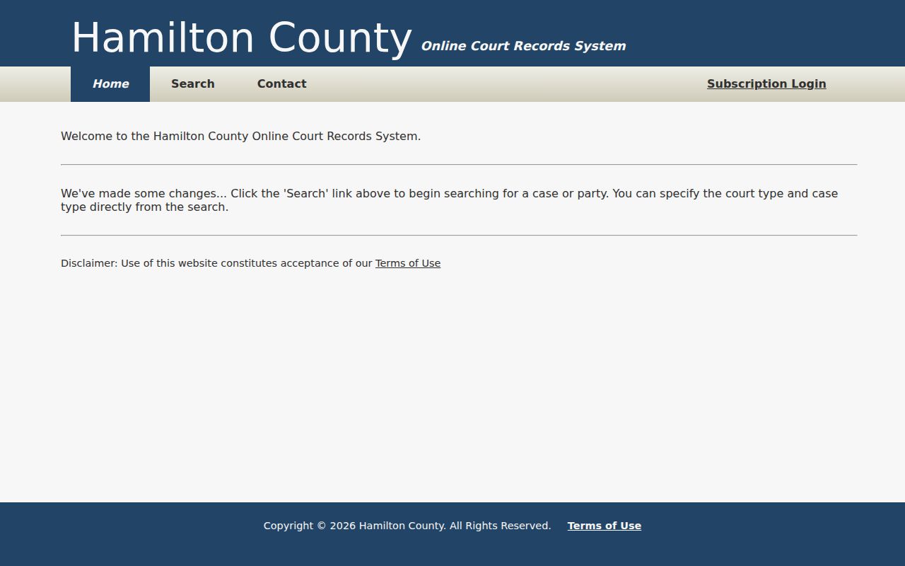 East Ridge resident lookup through Hamilton County online court records